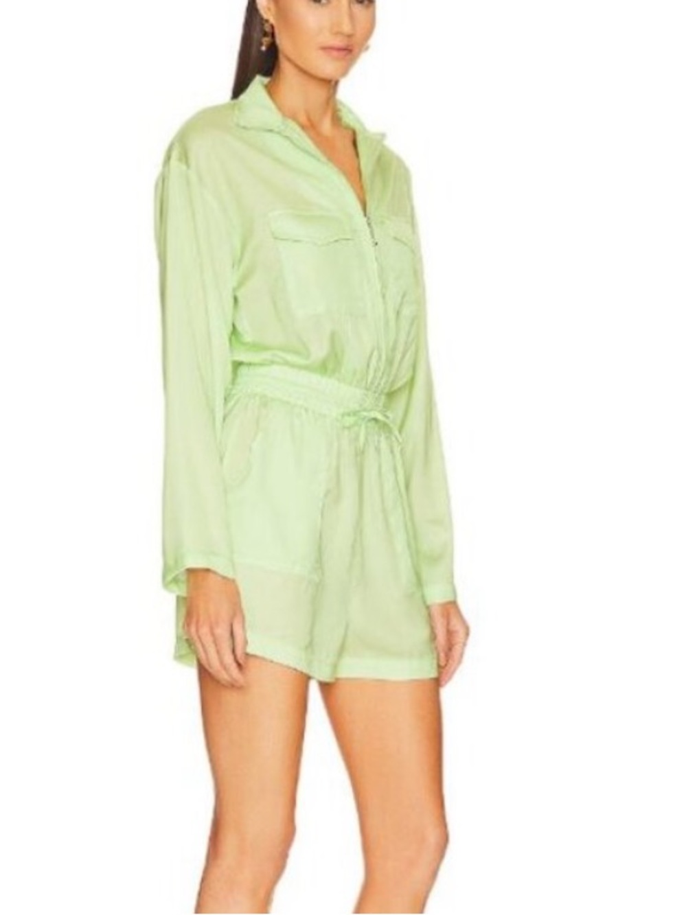 Revolve Silk Romper Dress Thakoon Mint Green Size 6